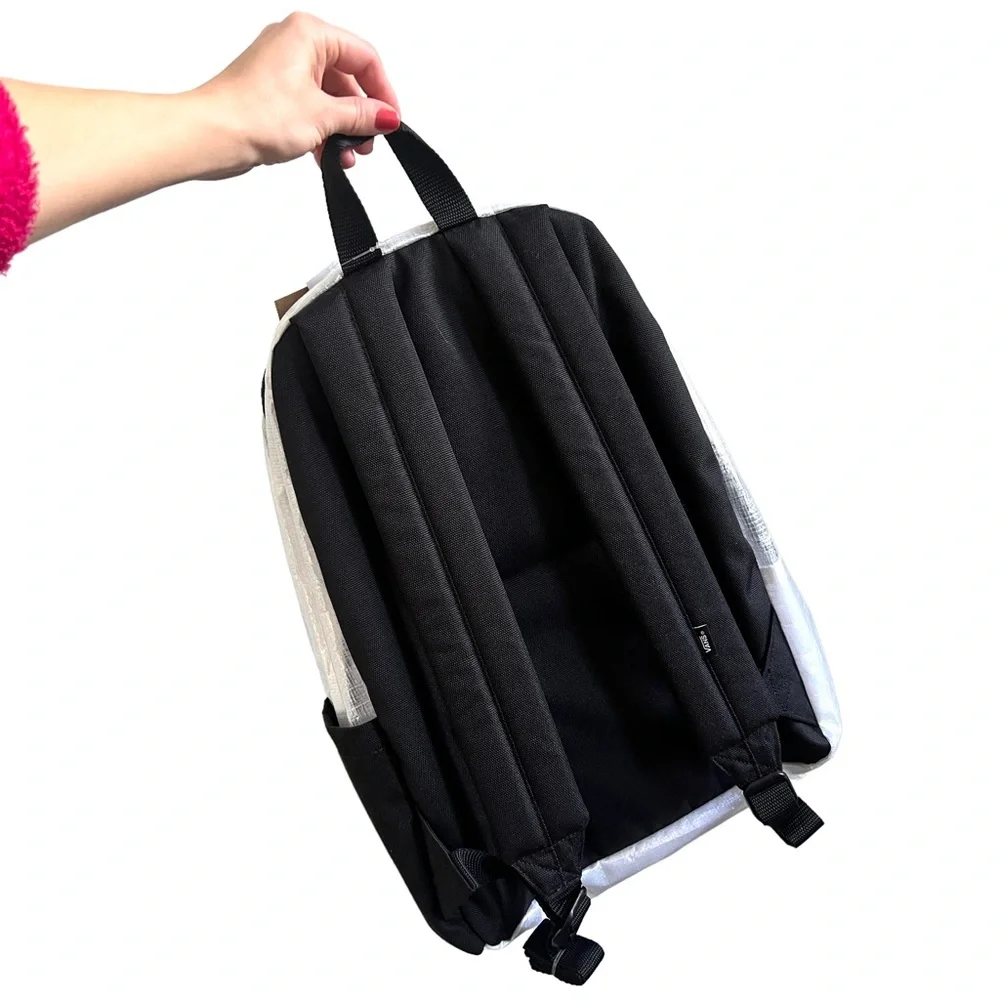 VANS Old Skool Backpack Clear Black 16.5 L x 12.75 W x 4.75 D
